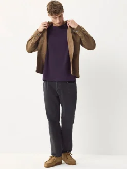 Next Purple Regular Fit Essential Crew Neck Cotton T-Shirt^ Tops & T-Shirts