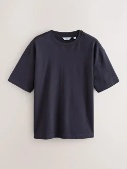 Next Purple Relaxed Fit Heavyweight T-Shirt^ Tops & T-Shirts