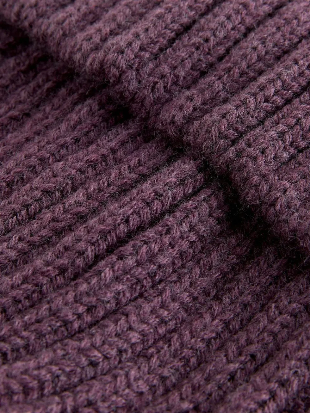New Next Purple Rib Pom Beanie (3mths-16yrs)