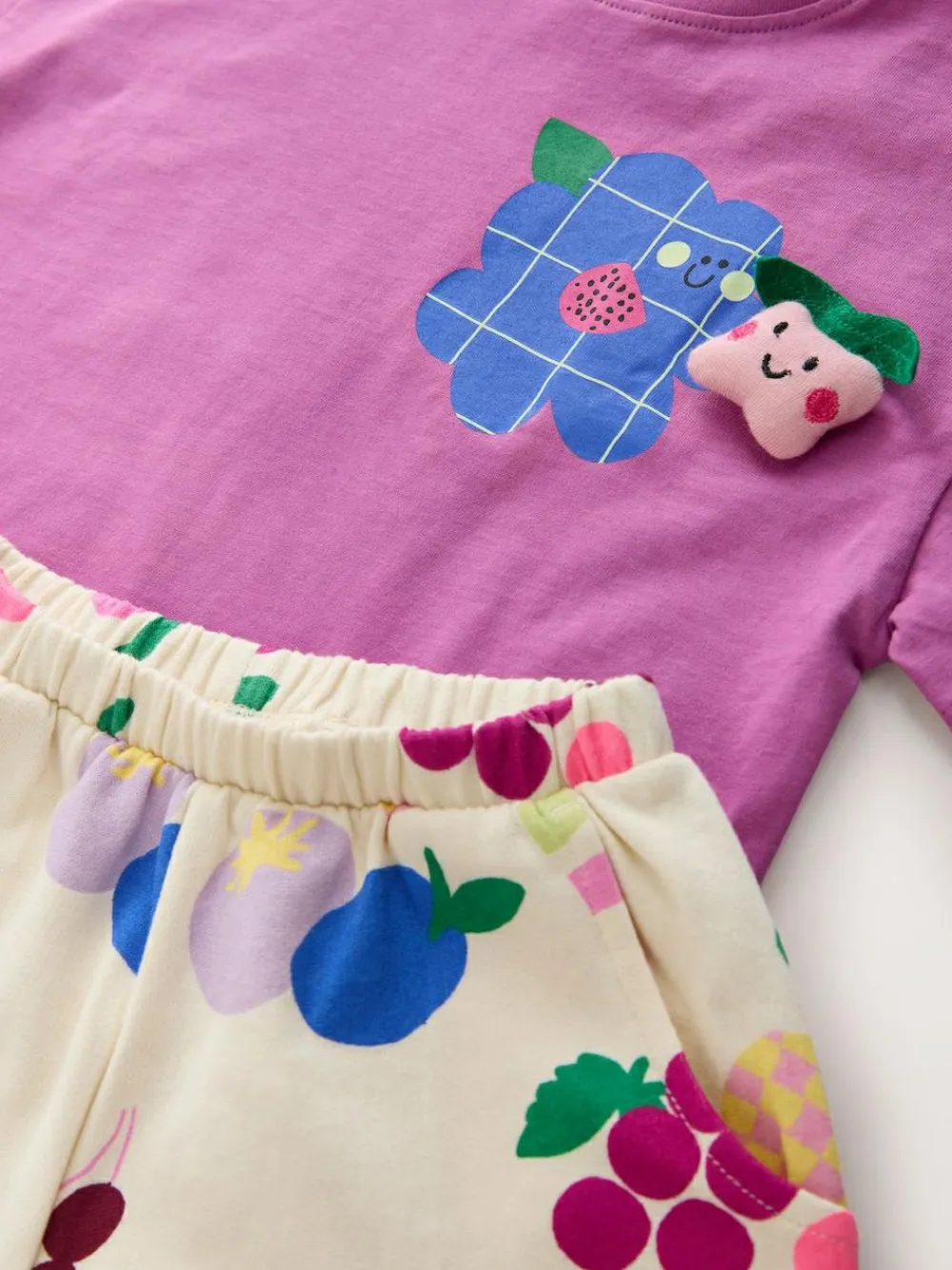 New Next Top & Trousers Set 2 Pack (3mths-7yrs) Purple/Green