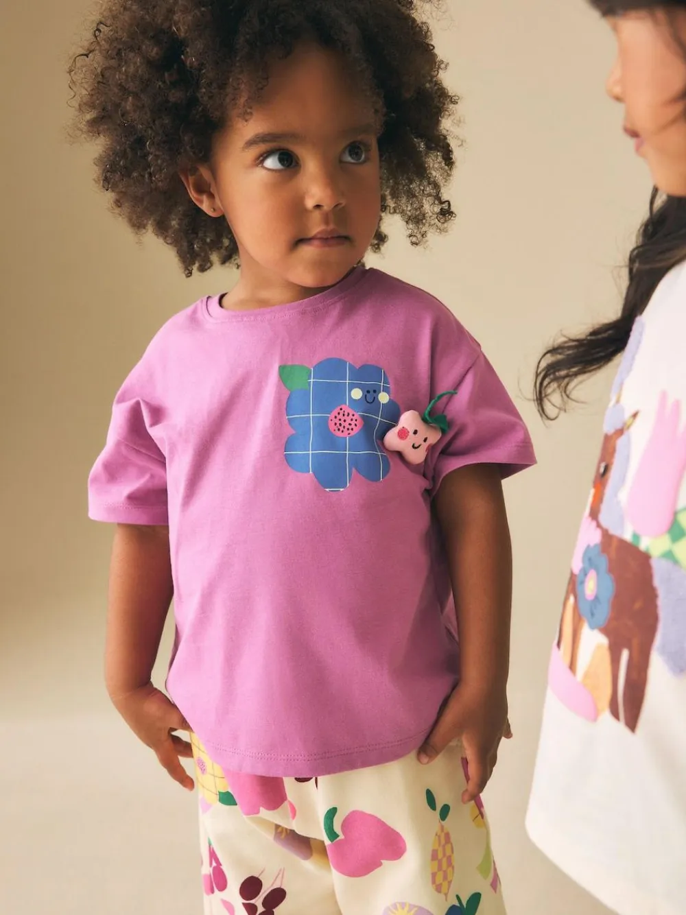 New Next Top & Trousers Set 2 Pack (3mths-7yrs) Purple/Green