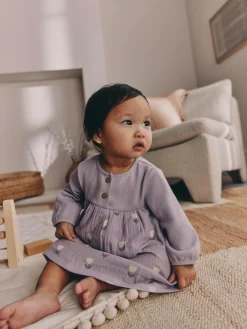 Next Purple/Pink Baby Woven Dress 2 Pack (0mths-3yrs)^ Dresses