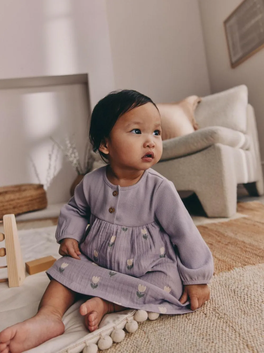 Next Purple/Pink Baby Woven Dress 2 Pack (0mths-3yrs)^ Dresses