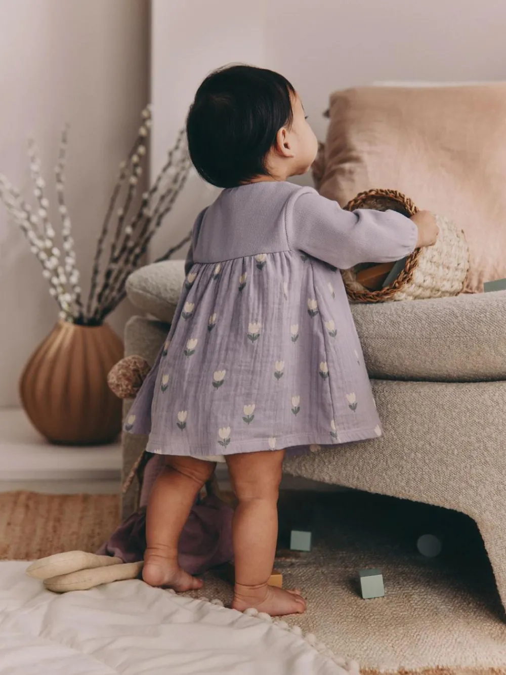 Next Purple/Pink Baby Woven Dress 2 Pack (0mths-3yrs)^ Dresses