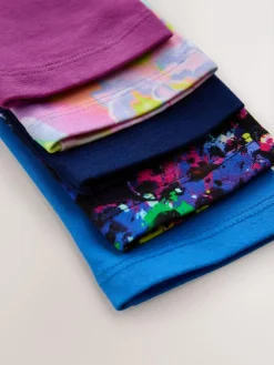 Online Next Purple/Splat Leggings 5 Pack (3-16yrs)