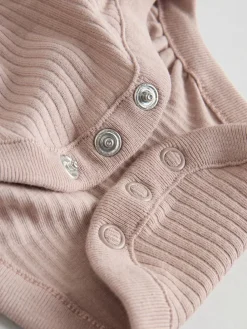 Discount Next Baby Long Sleeve Frill Bodysuits 4 Pack (0mths-2yrs) Purple/Yellow/Cream Ditsy