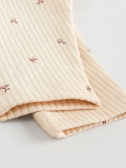 Best Next Purple/Yellow/Cream Ditsy Baby Leggings 4 Pack (0mths-2yrs)