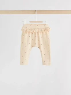 Best Next Purple/Yellow/Cream Ditsy Baby Leggings 4 Pack (0mths-2yrs)