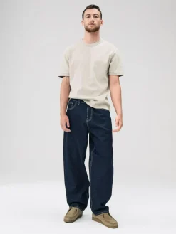 Next Putty Contrast Stitch Regular Fit Heavyweight T-Shirt^ Tops & T-Shirts