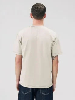 Next Putty Contrast Stitch Regular Fit Heavyweight T-Shirt^ Tops & T-Shirts