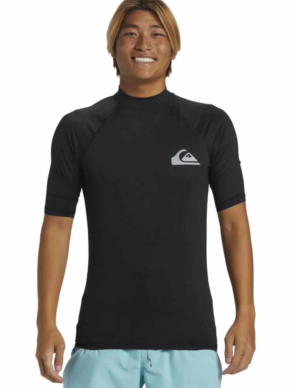 Outlet Quiksilver Short Sleeve UPF50 Rash Vest Black