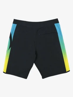 Hot Quiksilver Black Surfsilk Holmes 20 Logo Swim Shorts