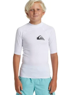 Quiksilver Youth Short Sleeve UPF50 Rash Vest^BOY Swimwear