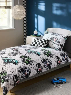 Next Racing Cars Duvet Cover and Pillowcase Set^ Bedsets & Duvet Covers|Childrens Bedding