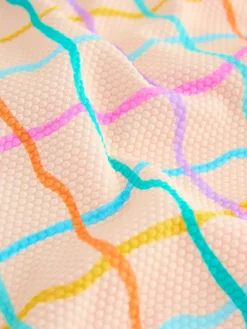 Next Frill Leg Swimsuit (3mths-7yrs) Rainbow Check