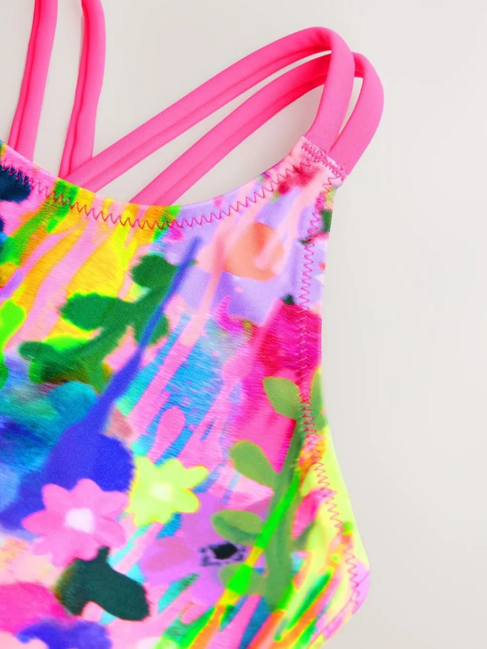 Next Rainbow Double Strap Swimsuit (3-16yrs)