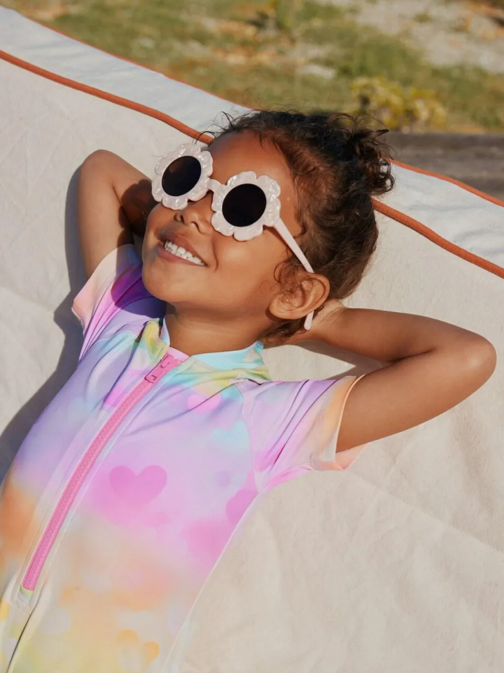 Next Rainbow Ombre Hearts Sunsafe Swimsuit (3mths-10yrs)^ Swimwear|Swimwear