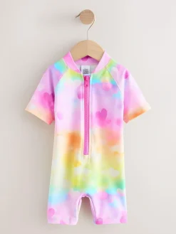 Next Rainbow Ombre Hearts Sunsafe Swimsuit (3mths-10yrs)^ Swimwear|Swimwear