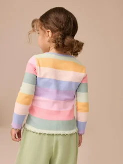 Next Rainbow Rib Long Sleeve T-Shirt (3mths-7yrs)^ Baby Girls|Baby Girls