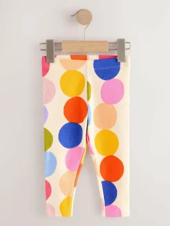 Online Next Ribbed Leggings 5 Pack (3mths-7yrs) Rainbow