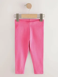 Online Next Ribbed Leggings 5 Pack (3mths-7yrs) Rainbow