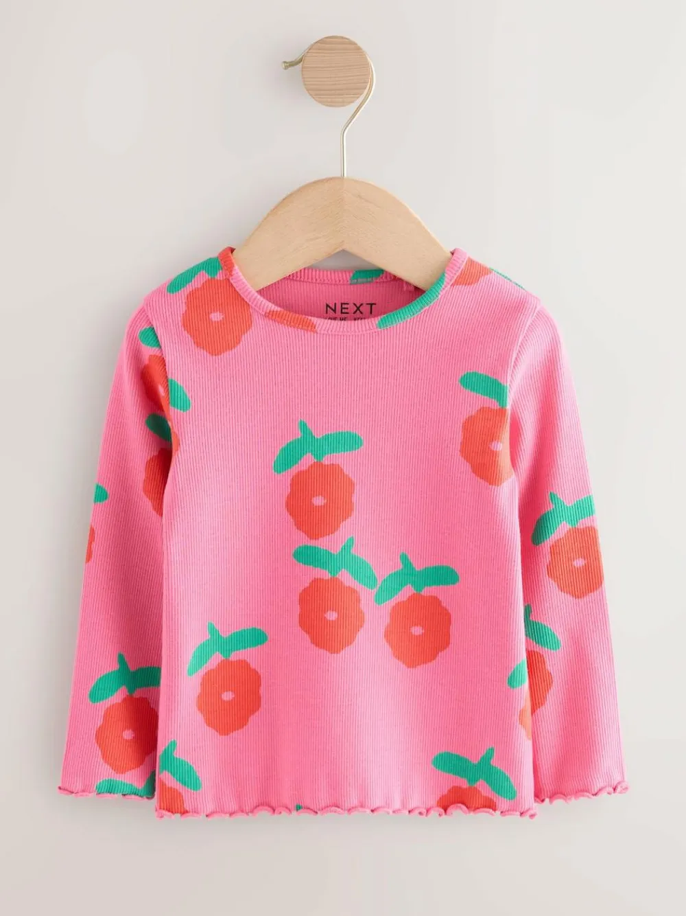 Next Rainbow Spot Long Sleeve Rib Tops 5 Pack (3mths-7yrs)^ Tops|Nightwear