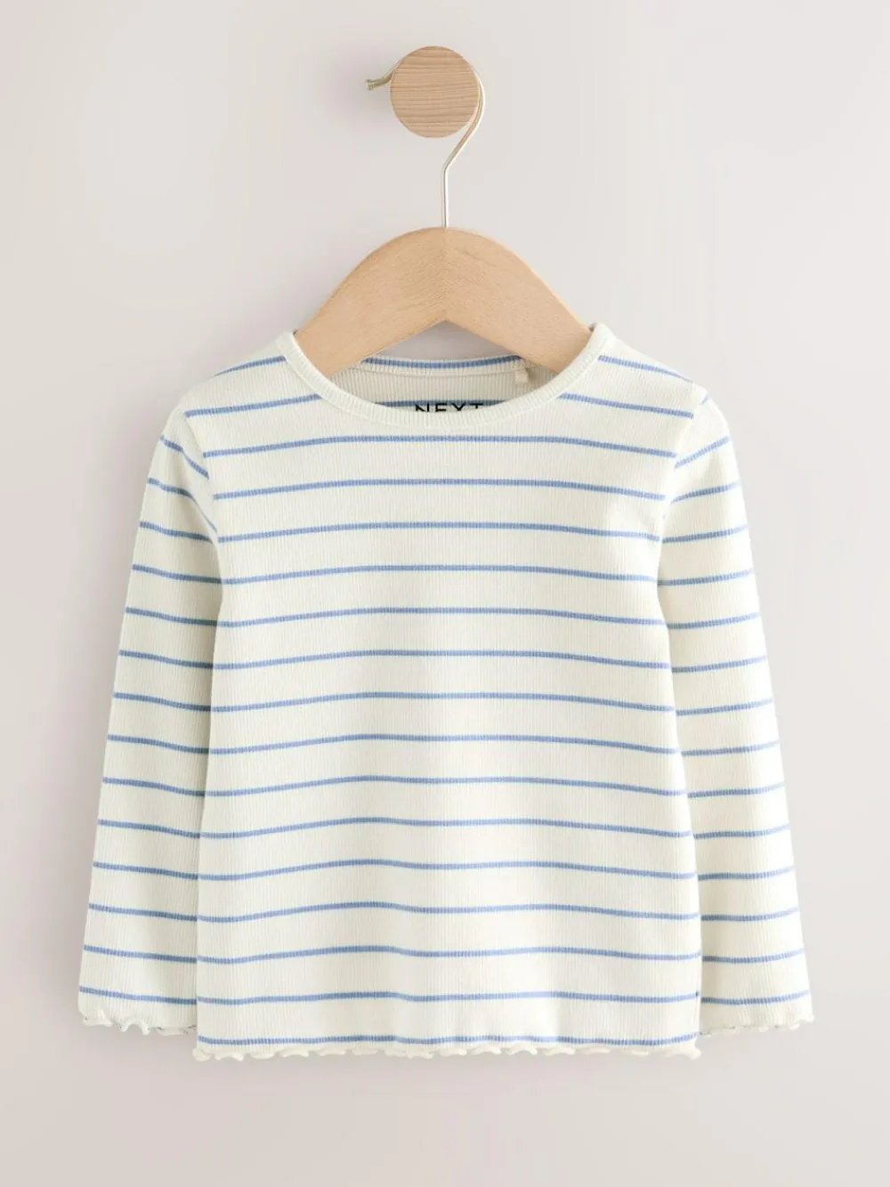 Next Rainbow Spot Long Sleeve Rib Tops 5 Pack (3mths-7yrs)^ Tops|Nightwear