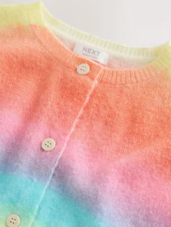 Next Rainbow Stripe Button Up Cardigan (3-16yrs)