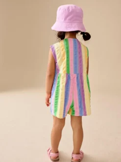 Clearance Next Sleeveless Playsuit (3mths-7yrs) Rainbow Stripe