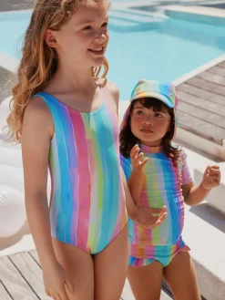 Next Rainbow Stripe Swimsuit (3mths-10yrs)