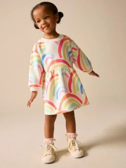 Sale Next Rainbow Sweat Dress (3mths-7yrs)