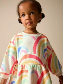 Sale Next Rainbow Sweat Dress (3mths-7yrs)
