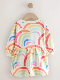 Sale Next Rainbow Sweat Dress (3mths-7yrs)