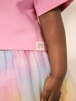 Best Next Top and Tutu Skirt Set (3mths-7yrs) Rainbow/Pink