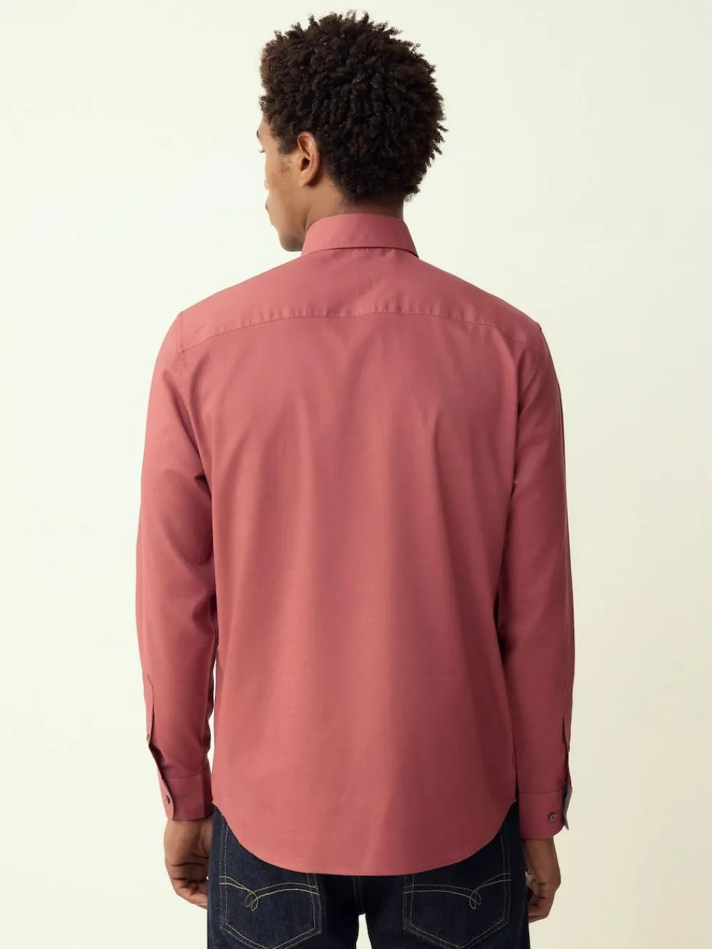 Sale Next Raspberry Pink Regular Fit Button Down Easy Iron Oxford Shirt