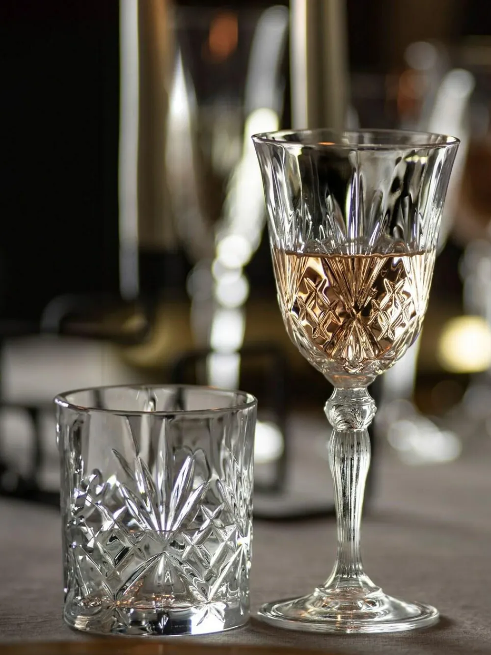 Outlet RCR Clear Melodia Bicchieri Tumbler Glasses Set of 6 8cl