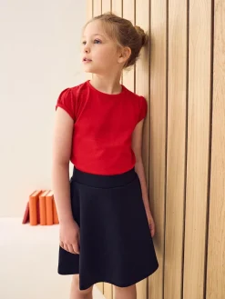 Next Red 2 Pack Puff Sleeve T-Shirts (3-16yrs)^ T-Shirts