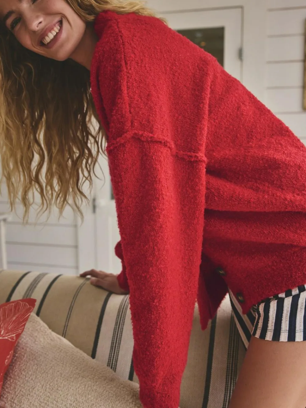 Next Boucle Cardigan^Women Knitwear|Knitwear