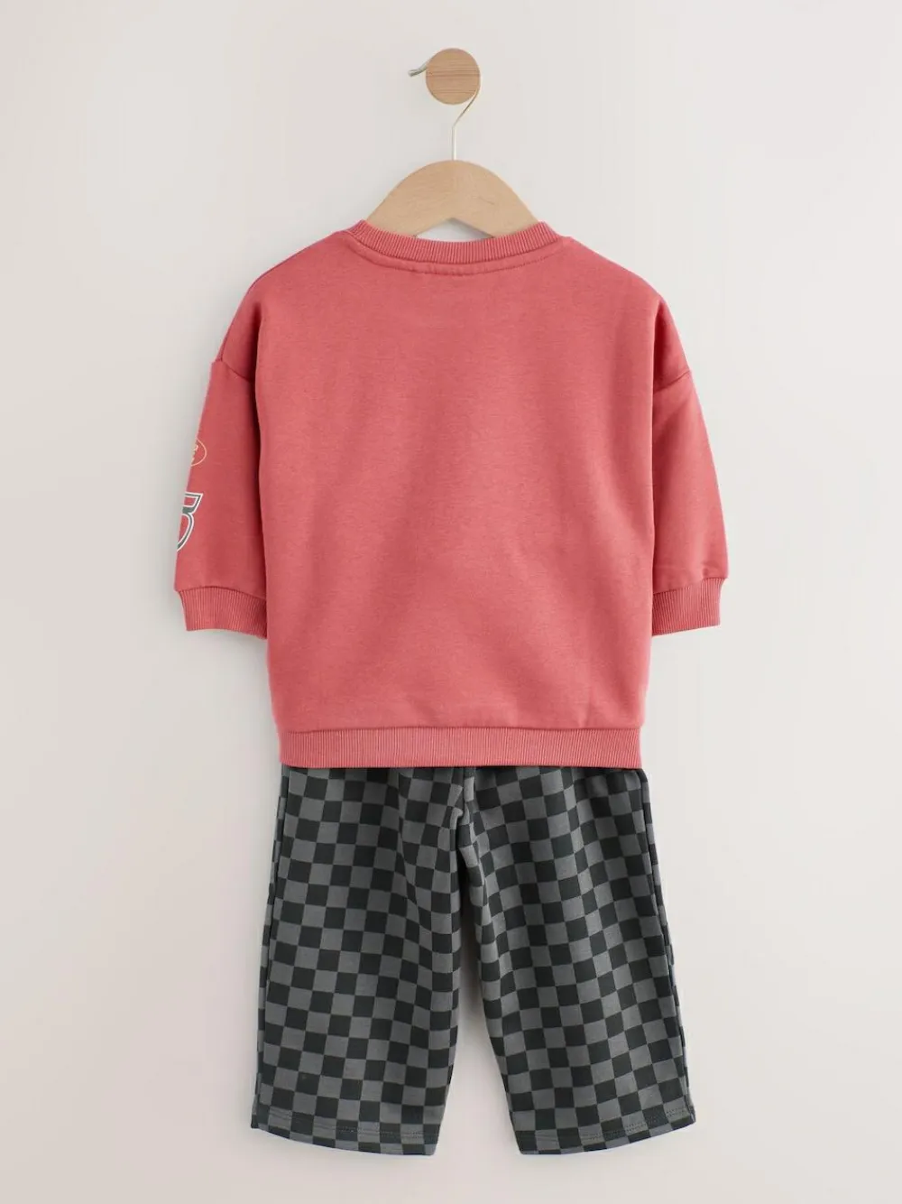 Next Red Charcoal Cars Crew Sweatshirt and Joggers Set (9mths-8yrs)^BOY Sweatshirts & Hoodies|Sets & Outfits