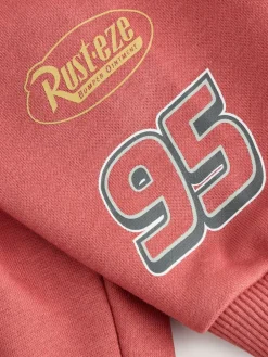 Next Red Charcoal Cars Crew Sweatshirt and Joggers Set (9mths-8yrs)^BOY Sweatshirts & Hoodies|Sets & Outfits