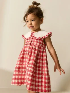 Best Next Collared Summer Dress (3mths-7yrs) Red Check