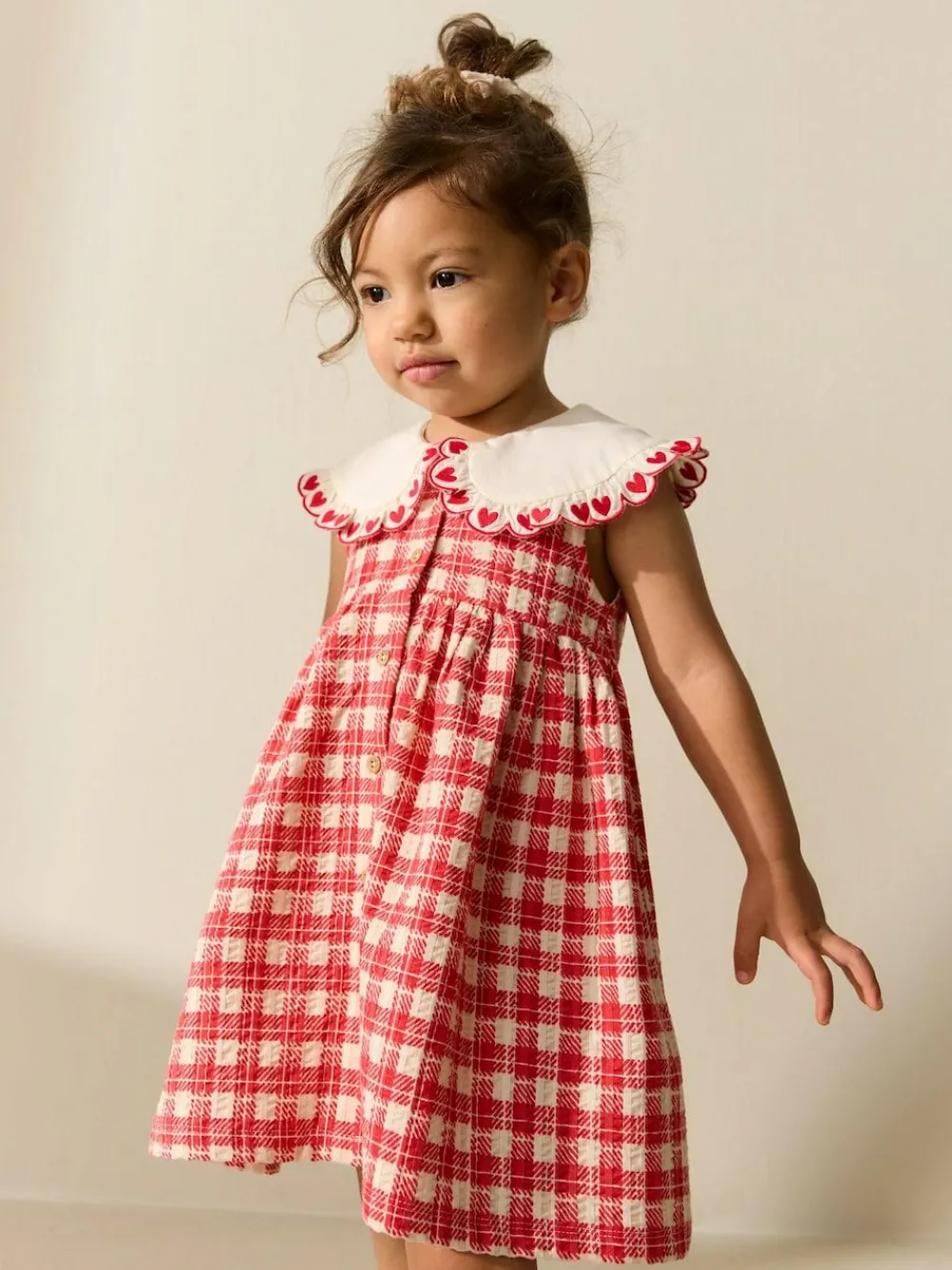 Best Next Collared Summer Dress (3mths-7yrs) Red Check