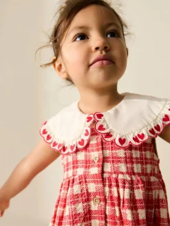 Best Next Collared Summer Dress (3mths-7yrs) Red Check