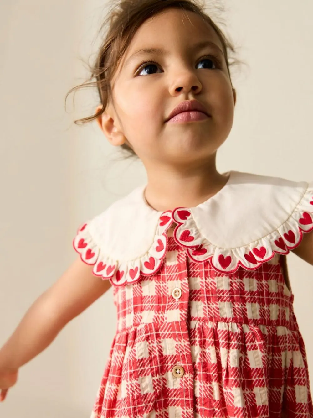 Best Next Collared Summer Dress (3mths-7yrs) Red Check