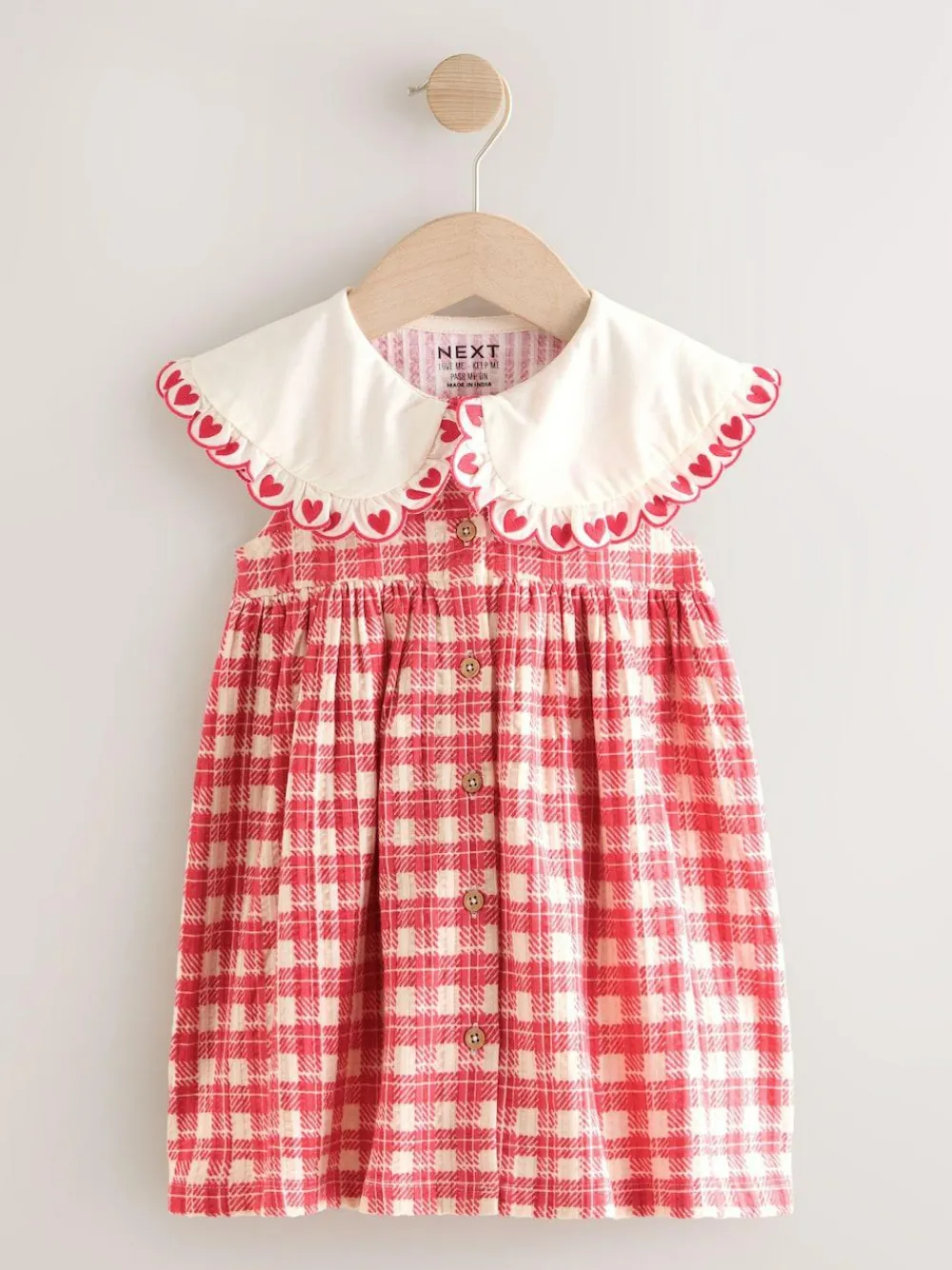 Best Next Collared Summer Dress (3mths-7yrs) Red Check