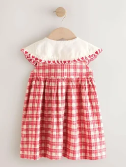 Best Next Collared Summer Dress (3mths-7yrs) Red Check