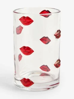 Sale Next Red/ Clear 3 Dimensional Lips Glass Vase