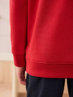 Next Red Crew Neck School Sweater (3-17yrs)^BOY Sweatshirts & Hoodies|Sweatshirts & Hoodies