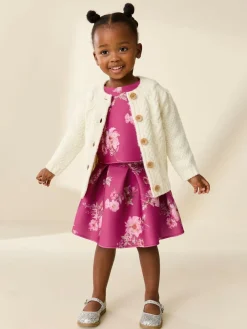 Next Red Floral Scuba Top and Skirt Set (3mths-7yrs)^ Tops|Tops