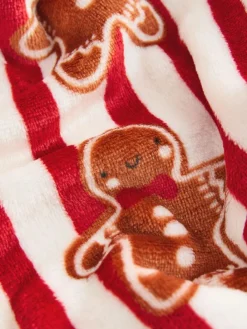 Clearance Next Red Gingerbread Matching Family Christmas Cosy Fleece Dressing Gown